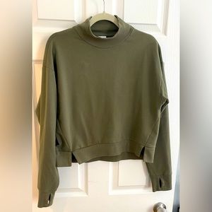 All in motion army green long sleeve athleisure shirt sz S